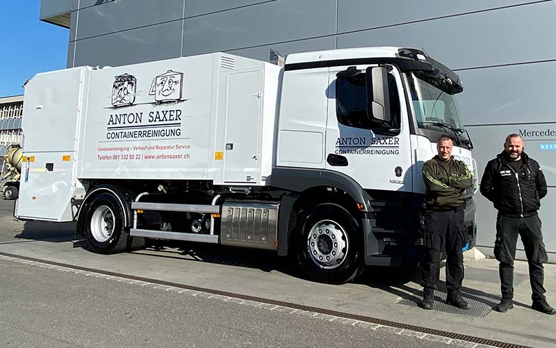 Mobile Reinigungsanlage für Anton Saxer AG